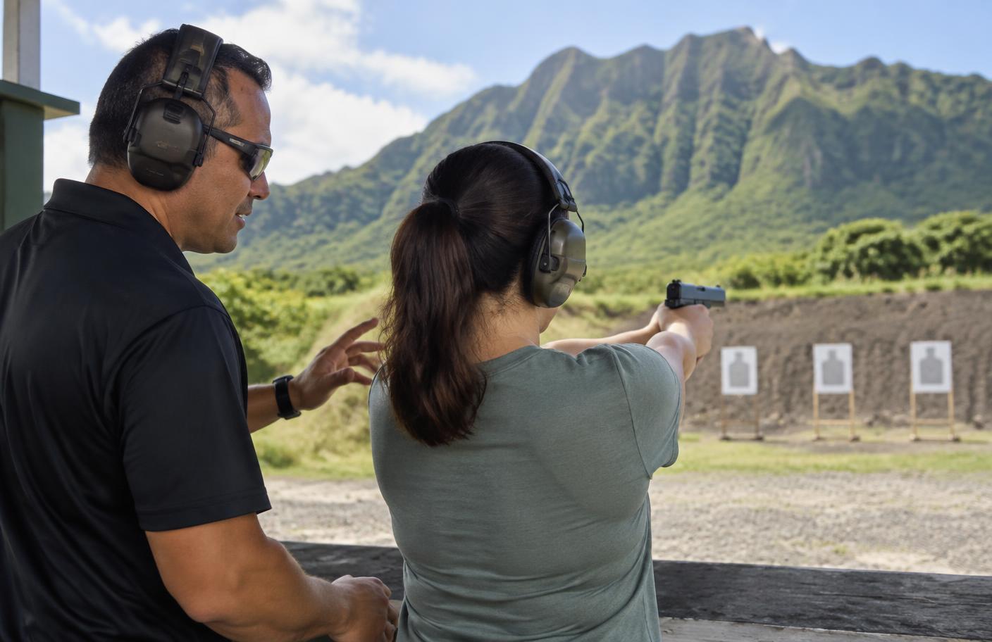 Supervised outdoor firearms training
